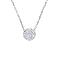 Necklace Babila Milano Woman Bacia_Mi in White Gold Diamante 270604BB